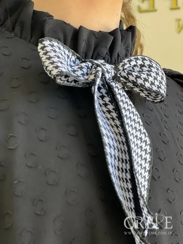 پیراهن طرح اشکی آستین بلند 