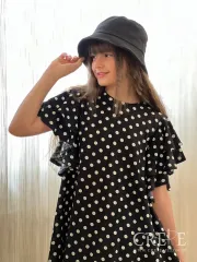 پیراهن توپ توپی لینن 