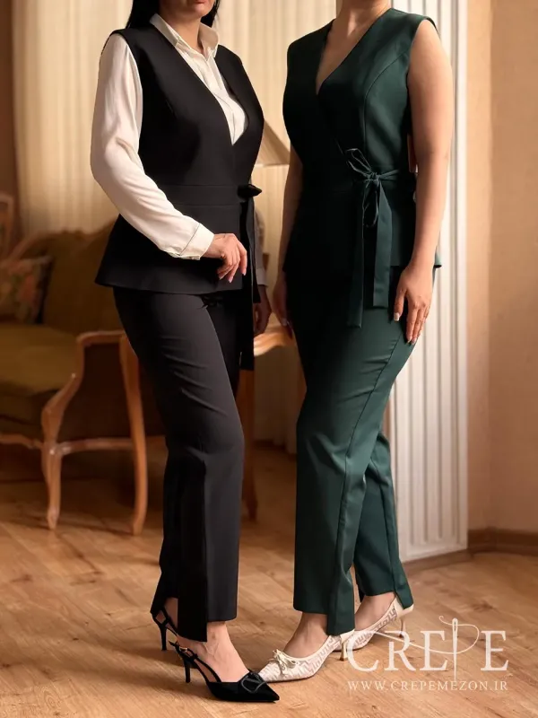 ست وست و شلوار جلو گره ای