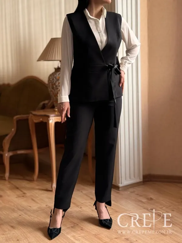 وست و شلوار جلو گره ای 