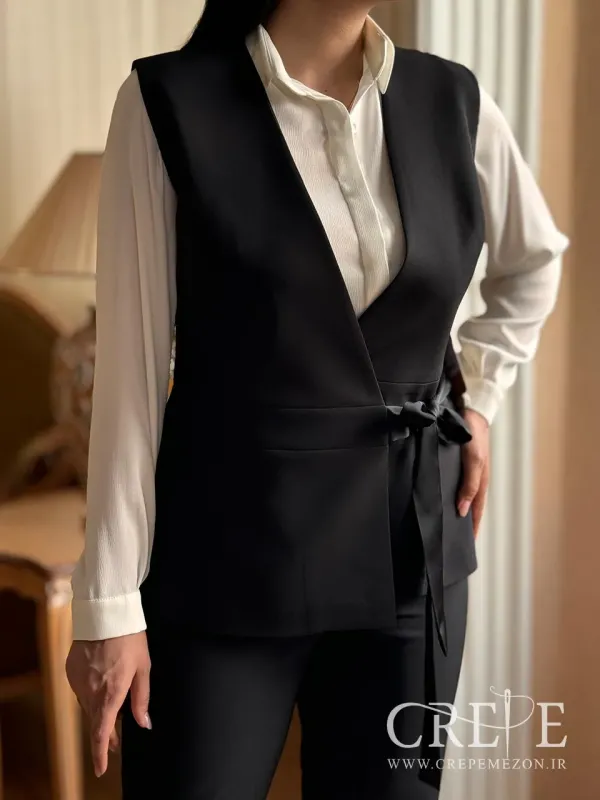 وست و شلوار جلو گره ای 