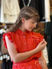 ست دو تیکه کراپ ودامن 