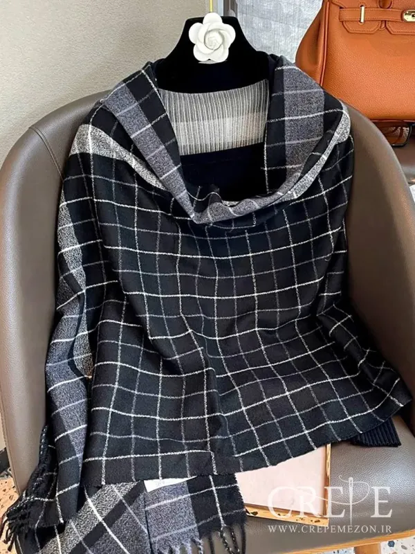 شال موهر چهار خونه 