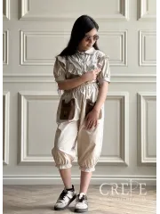 شلوارک جیب طرح گلدان